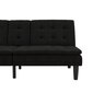 Sofa Dorel Home Memory, juoda kaina ir informacija | Sofos | pigu.lt