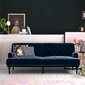 Sofa Dorel Home Ruby, mėlyna цена и информация | Sofos | pigu.lt