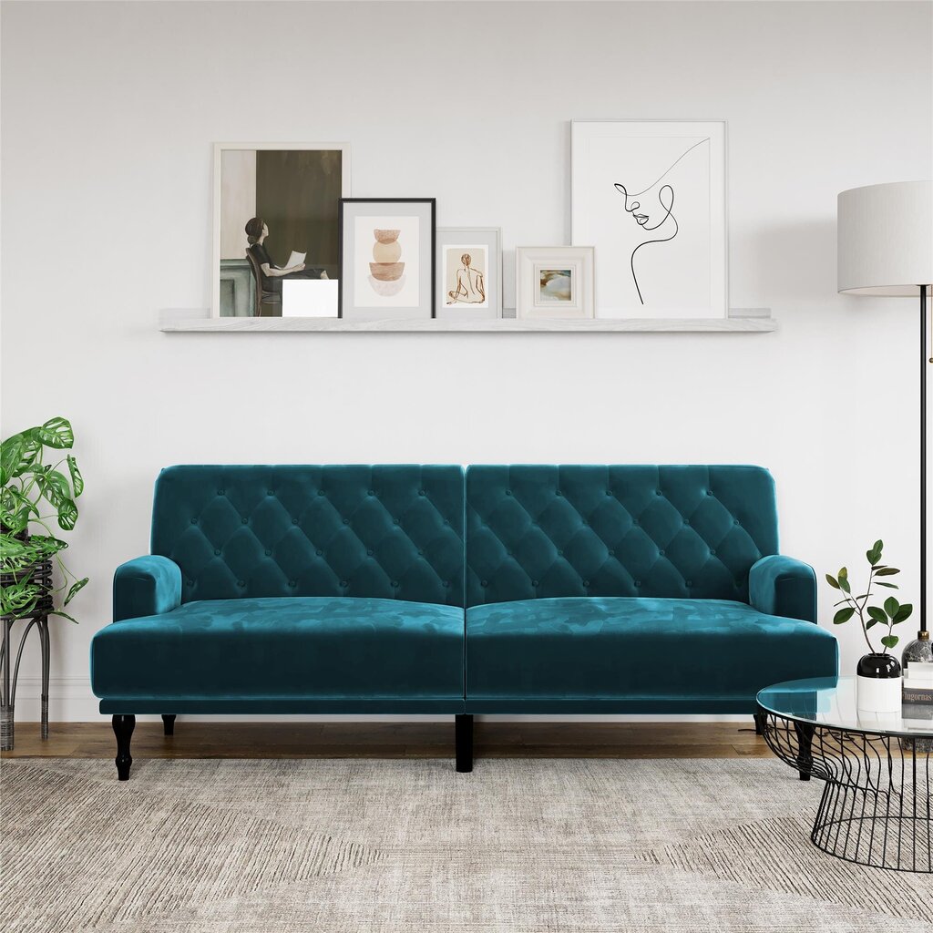 Sofa Dorel Home Ruby, žalia kaina ir informacija | Sofos | pigu.lt