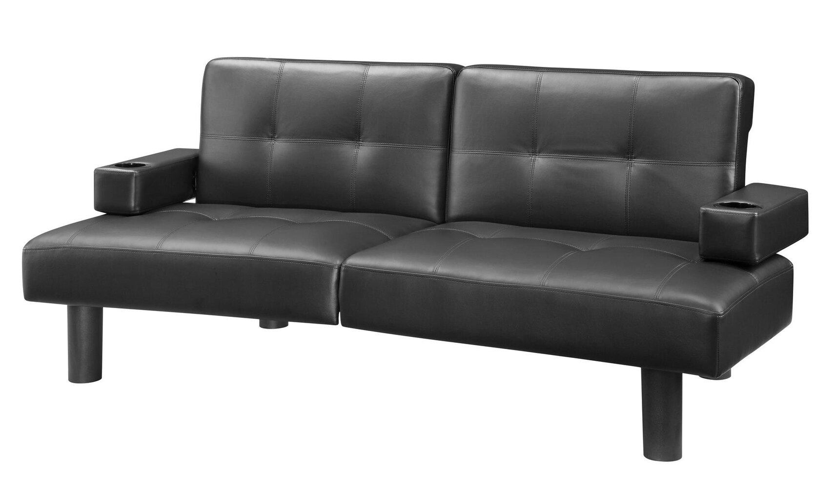 Sofa Dorel Home Upholstered, juoda kaina ir informacija | Sofos | pigu.lt
