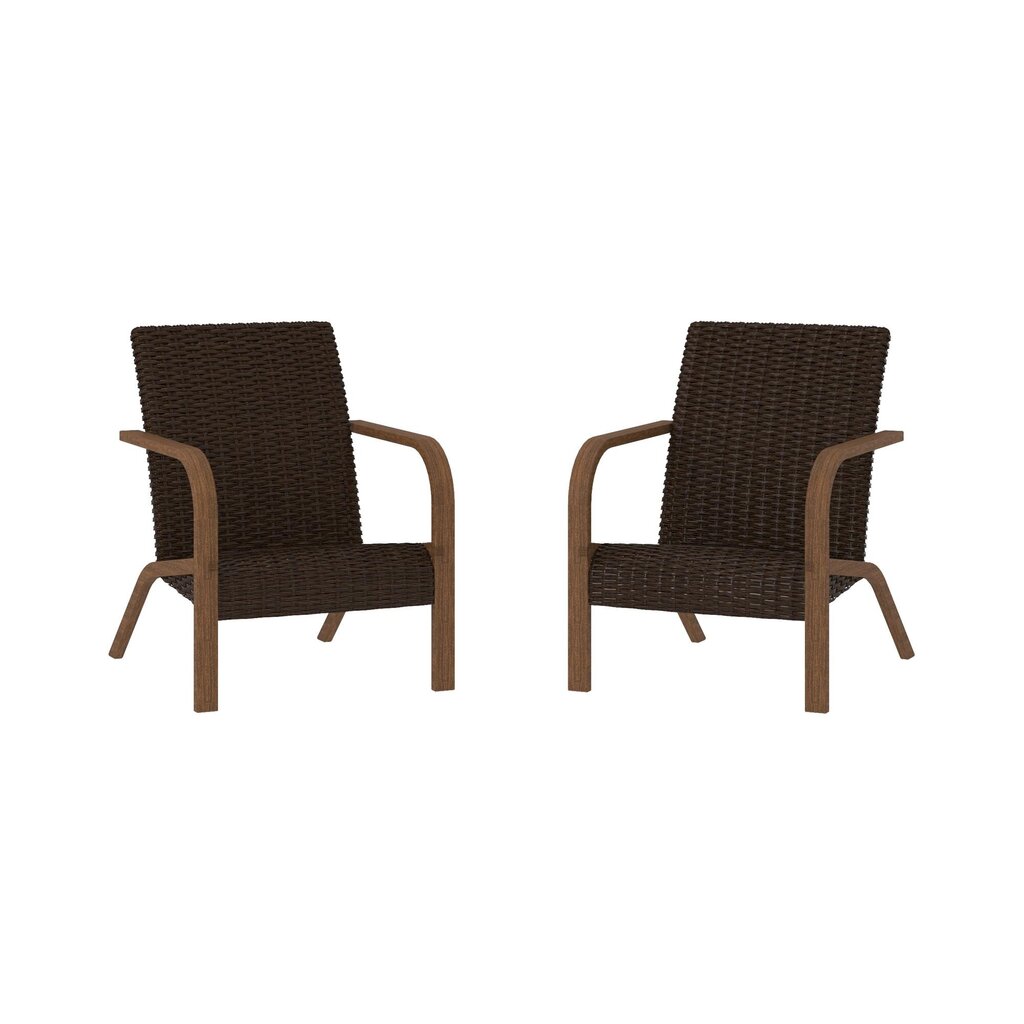 Lauko kėdžių komplektas Dorel Home, rudas kaina ir informacija | Lauko kėdės, foteliai, pufai | pigu.lt