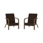 Lauko kėdžių komplektas Dorel Home, rudas kaina ir informacija | Lauko kėdės, foteliai, pufai | pigu.lt