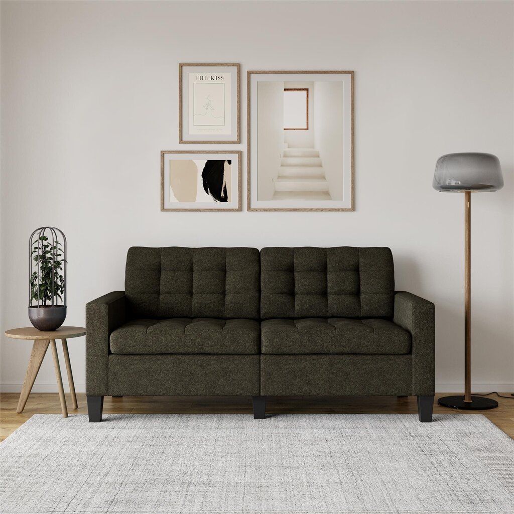 Sofa Dorel Home Emily, pilka kaina ir informacija | Sofos | pigu.lt