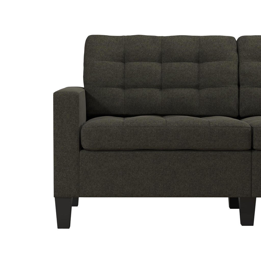 Sofa Dorel Home Emily, pilka kaina ir informacija | Sofos | pigu.lt