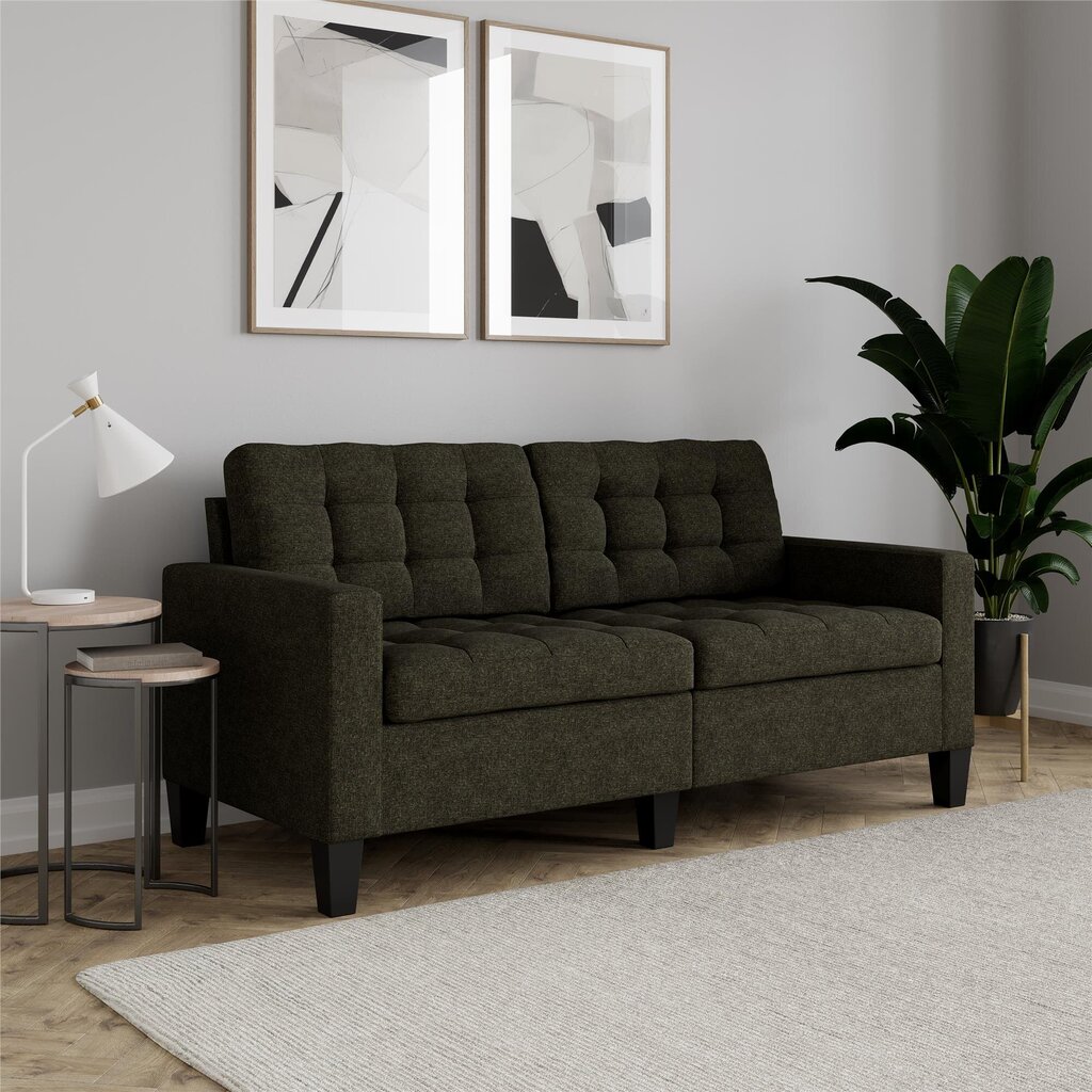 Sofa Dorel Home Emily, pilka kaina ir informacija | Sofos | pigu.lt