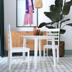 Комплект мебели для столовой Novogratz Brooks, белый цвет цена и информация | Кухонные гарнитуры | pigu.lt