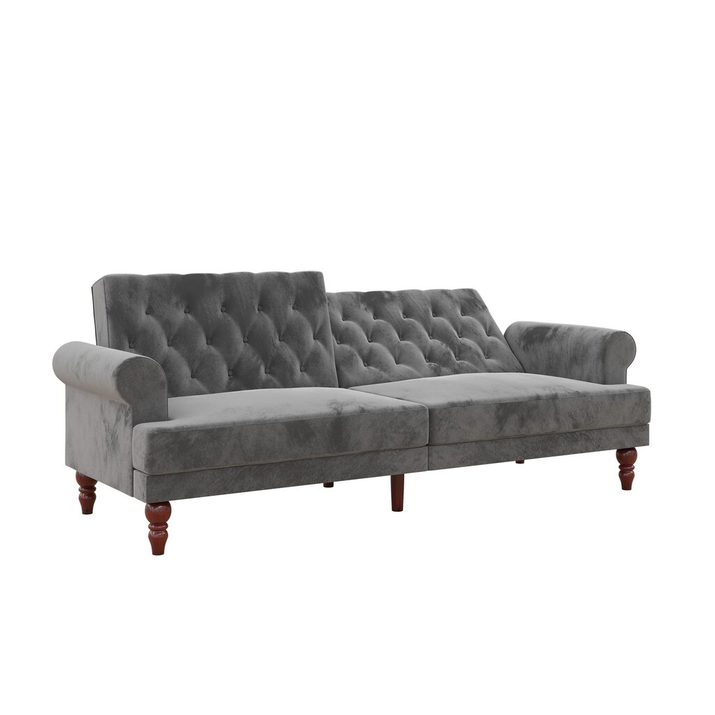 Sofa Novogratz Upholstered, pilka kaina ir informacija | Sofos | pigu.lt