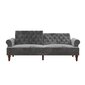 Sofa Novogratz Upholstered, pilka цена и информация | Sofos | pigu.lt