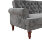 Sofa Novogratz Upholstered, pilka kaina ir informacija | Sofos | pigu.lt