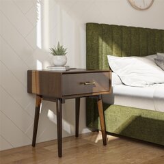 Spintelė prie lovos Novogratz Brittany, ruda kaina ir informacija | Spintelės prie lovos | pigu.lt