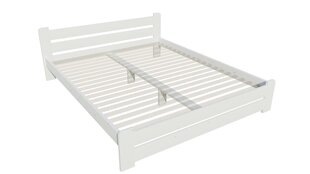 Кровать без решетки KLAIPĖDA, 120x200 см, белая цена и информация | Кровати | pigu.lt