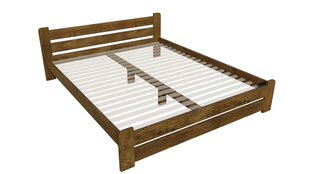 Кровать без решетки KLAIPĖDA, 140x200 см, цвет дуба цена и информация | Кровати | pigu.lt