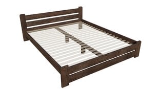 Кровать без решетки KLAIPĖDA, 180x200 см, темный орех цена и информация | Кровати | pigu.lt