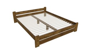 Кровать без решетки PALANGA, 180х200 см, цвет дуба цена и информация | Кровати | pigu.lt