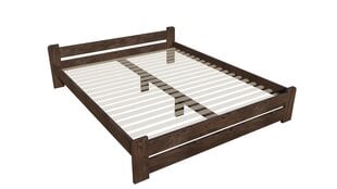 Кровать без решетки PALANGA, 160x200 см, ореховый цвет цена и информация | Кровати | pigu.lt