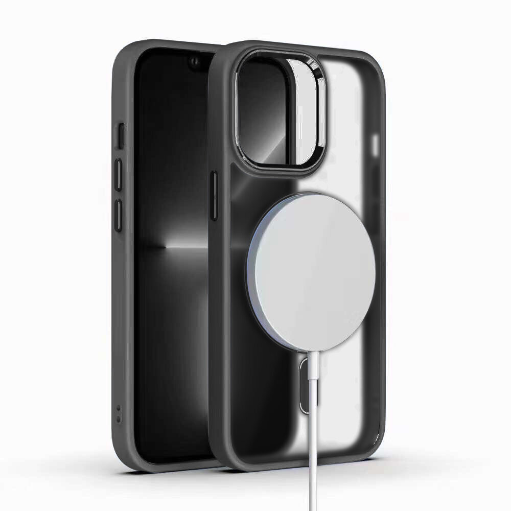 Hard Case Matte Apple iPhone 13 Pro Max (support MagSafe) graphite black цена и информация | Telefono dėklai | pigu.lt