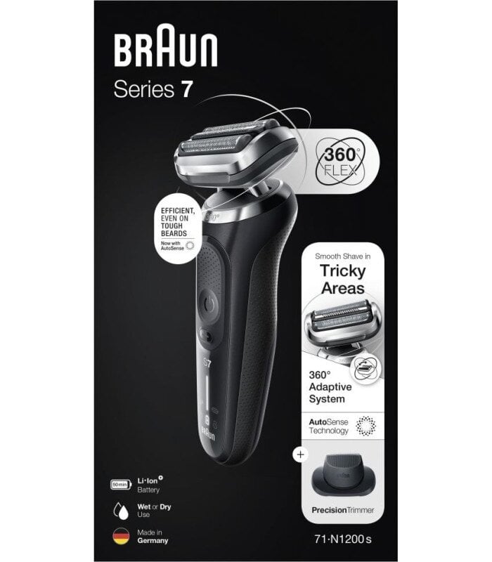 Braun 71-N1200S Series 7 цена и информация | Barzdaskutės | pigu.lt