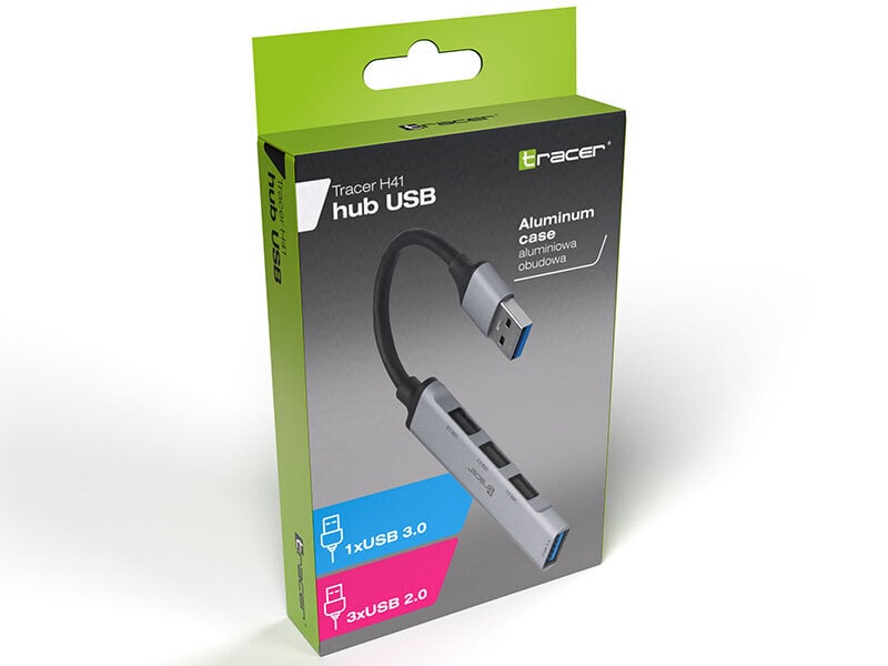 USB šakotuvas Tracer TRAPOD47000, USB 2.0/USB 3.0 kaina ir informacija | Adapteriai, USB šakotuvai | pigu.lt