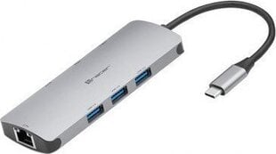 Tracer A-3. USB-C. HDMI 4K. USB 3.0. PDW TRAPOD46998 цена и информация | Адаптеры, USB-разветвители | pigu.lt