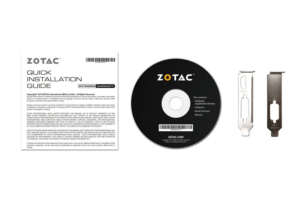 Zotac GeForce GT 710 2GB kaina ir informacija | Vaizdo plokštės (GPU) | pigu.lt