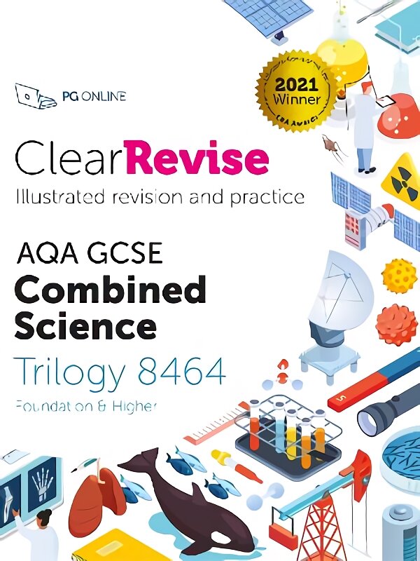 ClearRevise AQA GCSE Combined Science: Trilogy 8464 2021 цена и информация | Knygos paaugliams ir jaunimui | pigu.lt