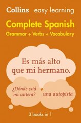 Easy Learning Spanish Complete Grammar, Verbs and Vocabulary (3 books in 1): Trusted Support for Learning 2nd Revised edition, Easy Learning Spanish Complete Grammar, Verbs and Vocabulary (3 Books in 1) kaina ir informacija | Knygos paaugliams ir jaunimui | pigu.lt