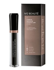 Antakių gelis M2 Beaute Eyebrow Enhancer Color & Care, brown, 6 ml kaina ir informacija | Akių šešėliai, pieštukai, blakstienų tušai, serumai | pigu.lt