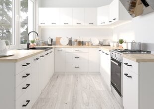 Virtuvės baldų komplektas Akord Oliwia G2 2.4M, baltas kaina ir informacija | Virtuvės baldų komplektai | pigu.lt