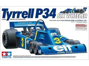 Surenkamas modelis Tamiya Tyrrell P34 Six Wheeler w/Photo-etched Parts, 1/12, 12036 kaina ir informacija | Konstruktoriai ir kaladėlės | pigu.lt