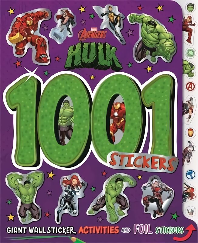 Marvel Hulk: 1001 Stickers kaina ir informacija | Knygos mažiesiems | pigu.lt