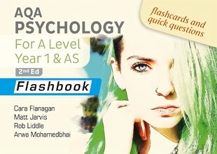 AQA Psychology for A Level Year 1 & AS Flashbook: 2nd Edition kaina ir informacija | Socialinių mokslų knygos | pigu.lt