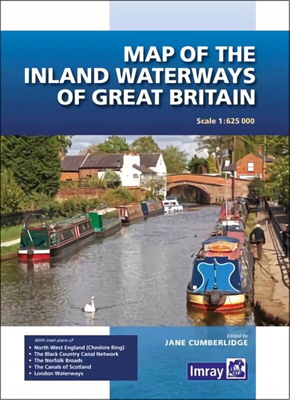 Map of the Inland Waterways of Great Britain New edition kaina ir informacija | Socialinių mokslų knygos | pigu.lt
