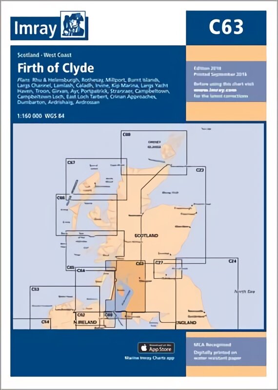 Imray Chart C63: Firth of Clyde New edition kaina ir informacija | Socialinių mokslų knygos | pigu.lt