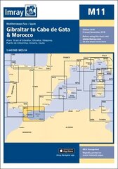 Imray Chart M11: Gibraltar to Cabo de Gata and Morocco New edition цена и информация | Книги о питании и здоровом образе жизни | pigu.lt