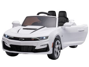Vienvietis elektromobilis Chevrolet Camaro, baltas kaina ir informacija | Elektromobiliai vaikams | pigu.lt
