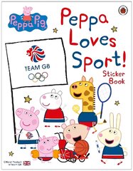 Peppa Pig: Peppa Loves Sport! Sticker Book: Official Product of Team GB kaina ir informacija | Knygos mažiesiems | pigu.lt