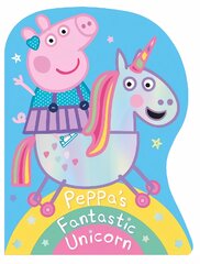 Peppa Pig: Peppa's Fantastic Unicorn Shaped Board Book kaina ir informacija | Knygos mažiesiems | pigu.lt