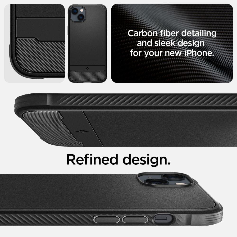 Spigen Rugged Armor iPhone 14 Plus Black kaina ir informacija | Telefono dėklai | pigu.lt