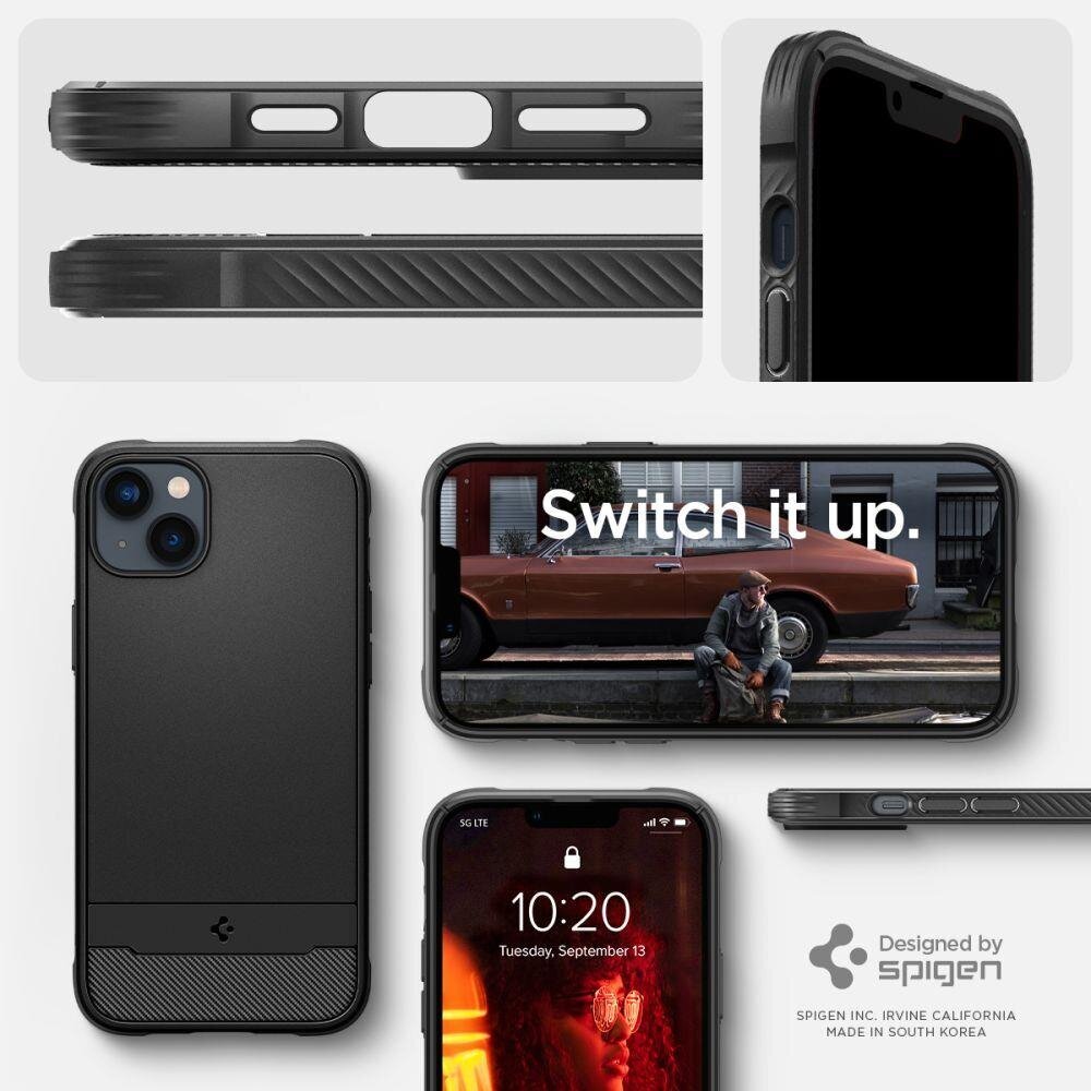 Spigen Rugged Armor iPhone 14 Plus Black kaina ir informacija | Telefono dėklai | pigu.lt