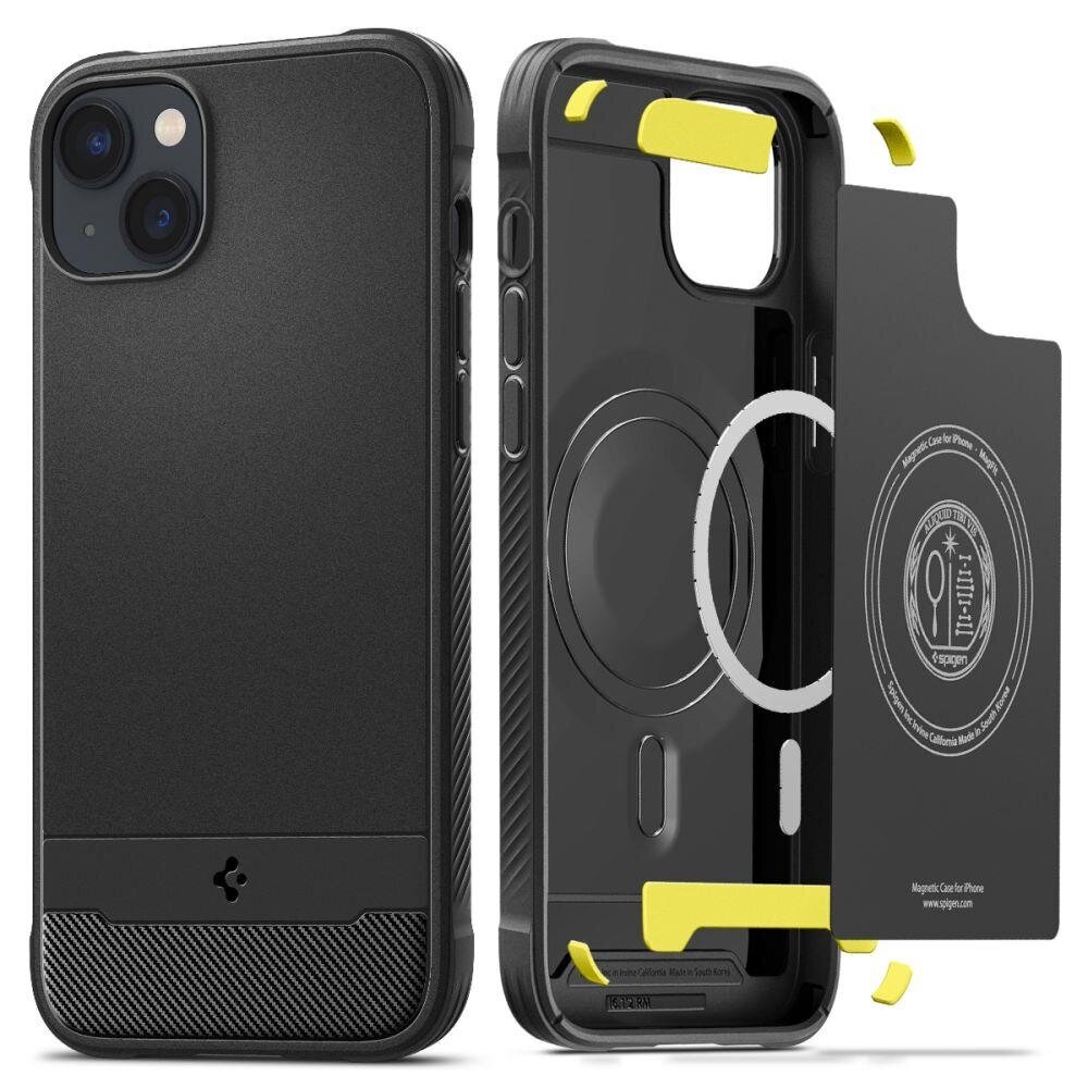 Spigen Rugged Armor iPhone 14 Plus Black kaina ir informacija | Telefono dėklai | pigu.lt