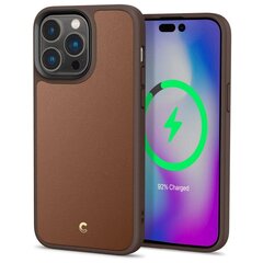 Spigen Cyrill Kajuk iPhone 14 Pro Max safe Brown kaina ir informacija | Telefono dėklai | pigu.lt