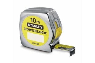 Рулетка STANLEY POWERLOCK, 10 м x 25 мм цена и информация | Механические инструменты | pigu.lt