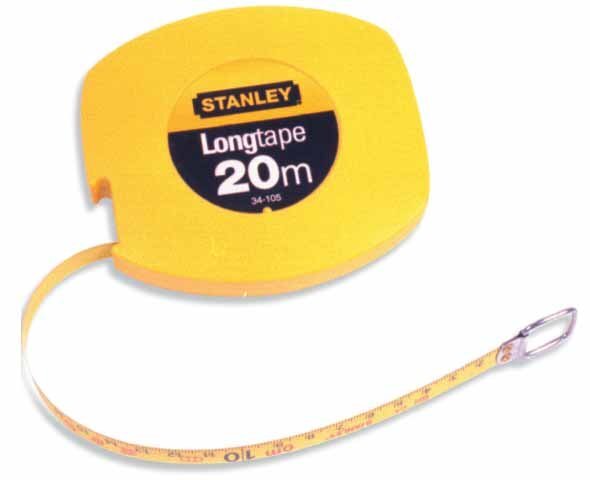 Stanley C korpuso plieno juosta, 20 m kaina ir informacija | Mechaniniai įrankiai | pigu.lt