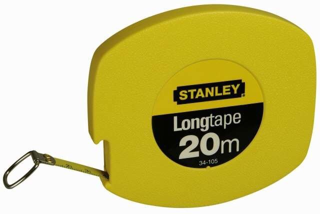 Stanley C korpuso plieno juosta, 20 m kaina ir informacija | Mechaniniai įrankiai | pigu.lt