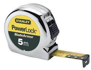 STANLEY 0-33-527 Powerlock juosta su ašmenų šarvais, 8 m kaina ir informacija | Mechaniniai įrankiai | pigu.lt