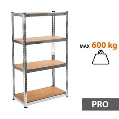 Sandėliavimo lentynos stelažai Tonro 150x75x40 PRO, 3 vnt цена и информация | Стеллажи, полки | pigu.lt