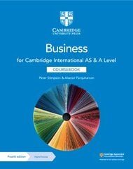 Cambridge International AS & A Level Business Coursebook with Digital Access (2 Years) 4th Revised edition kaina ir informacija | Knygos paaugliams ir jaunimui | pigu.lt