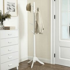 Встроенная вешалка для одежды VASAGLE RCR60WT, белая цена и информация | Вешалки для одежды | pigu.lt