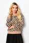Moteriškas džemperis Jasmine su leopardo raštais, SW-93481-2 kaina ir informacija | Megztiniai moterims | pigu.lt
