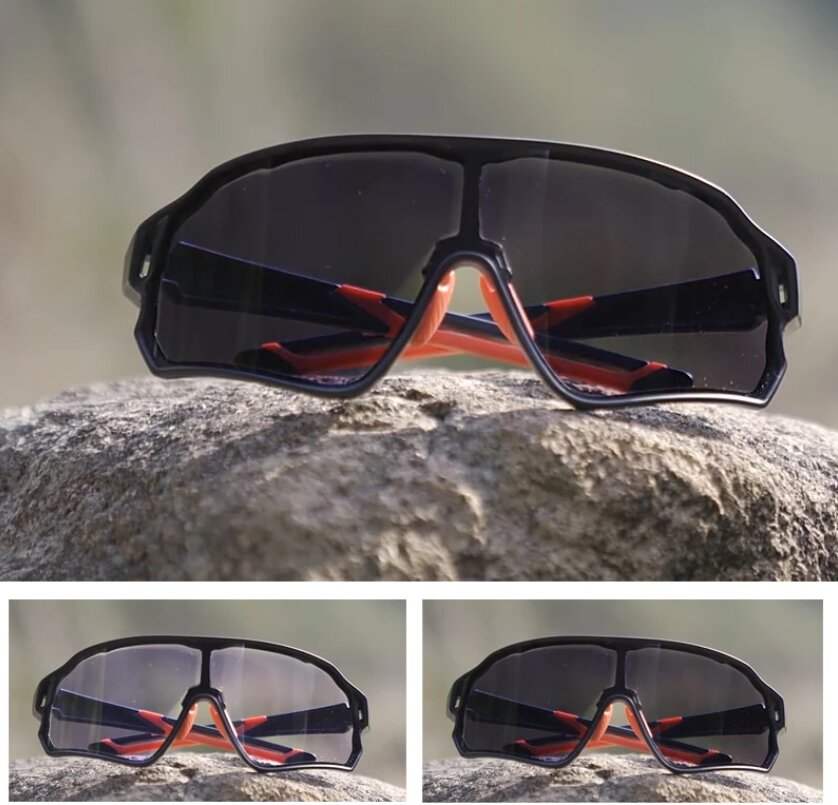 Fotochrominiai dviratininko akiniai, UV400, mod 10135 kaina | pigu.lt